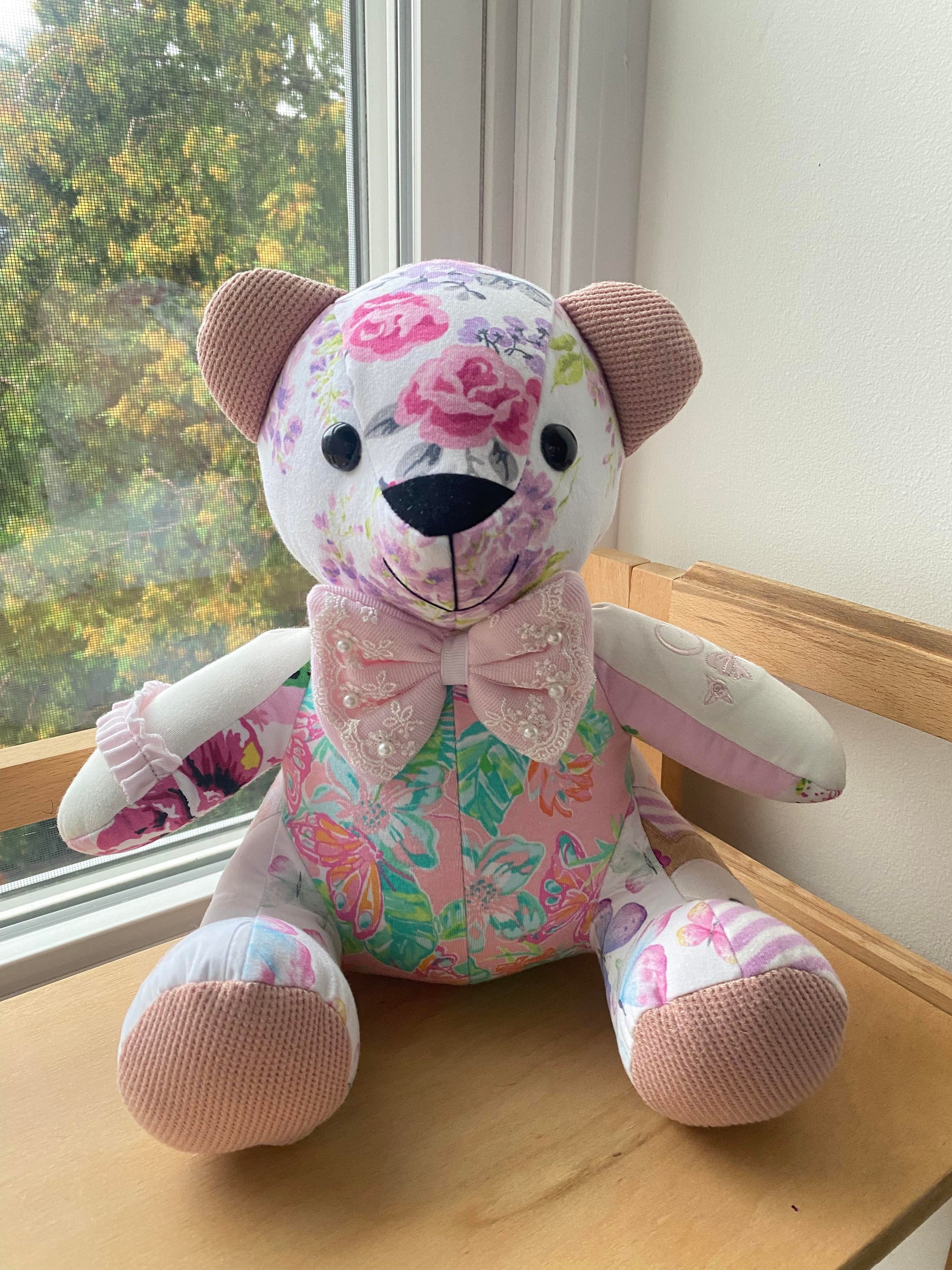 Patchwork memory bear online